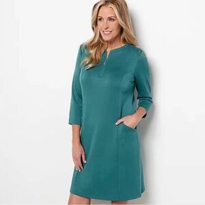 NWOT green tunic or mini dress with pockets size large